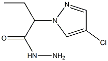 2-(4-chloro-1H-pyrazol-1-yl)butanohydrazide Structure
