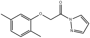 2-(2,5-dimethylphenoxy)-1-pyrazol-1-ylethanone 结构式