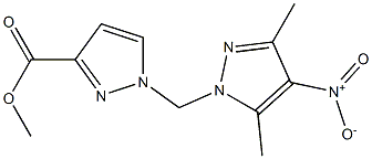 methyl 1-[(3,5-dimethyl-4-nitro-1H-pyrazol-1-yl)methyl]-1H-pyrazole-3-carboxylate|1-((3,5-二甲基-4-硝基-1H-吡唑-1-基)甲基)-1H-吡唑-3-羧酸甲酯