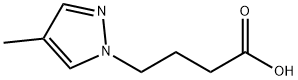 4-(4-methyl-1H-pyrazol-1-yl)butanoic acid Struktur