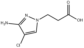 3-(3-amino-4-chloro-1H-pyrazol-1-yl)propanoic acid Structure