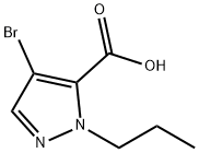 4-Bromo-1-propyl-1H-pyrazole-5-carboxylic acid Struktur