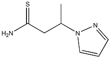 3-(1H-pyrazol-1-yl)butanethioamide Struktur