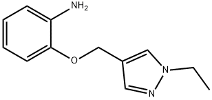 2-[(1-ethyl-1H-pyrazol-4-yl)methoxy]aniline Struktur