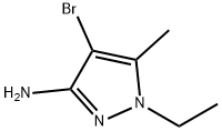 4-bromo-1-ethyl-5-methyl-1H-pyrazol-3-amine Structure