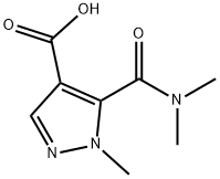 5-[(Dimethylamino)carbonyl]-1-methyl-1H-pyrazole-4-carboxylic acid Struktur