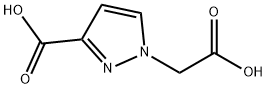 1-(Carboxymethyl)-1H-pyrazole-3-carboxylic acid Struktur