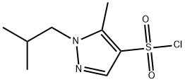 1-isobutyl-5-methyl-1H-pyrazole-4-sulfonyl chloride Struktur