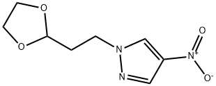 1-[2-(1,3-dioxolan-2-yl)ethyl]-4-nitro-1H-pyrazole Structure