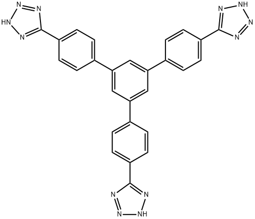 1,3,5-Tri-p-(tetrazol-5-yl)phenylbenzene Struktur