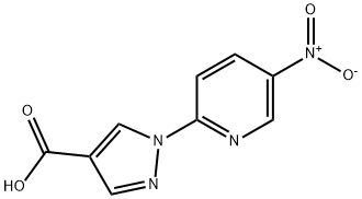 1-(5-硝基吡啶-2-基)-1H-吡唑-4-羧酸 结构式