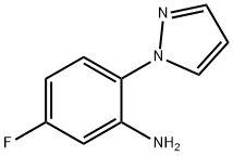 5-氟-2-(1H-吡唑-1-基)苯胺 结构式