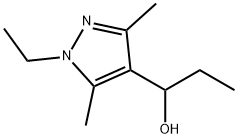 1-(1-乙基-3,5-二甲基-1H-吡唑-4-基)丙-1-醇 结构式