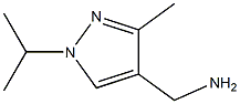 (3-methyl-1-propan-2-ylpyrazol-4-yl)methanamine Structure