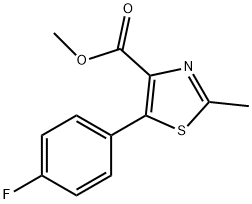 METHYL 5-(4-FLUOROPHENYL)-2-METHYLTHIAZOLE-4-CARBOXYLATE