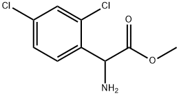2-氨基-2-(2,4-二氯苯基)乙酸甲酯, 1008008-56-7, 结构式