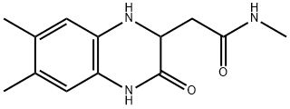 2-(6,7-dimethyl-3-oxo-1,2,3,4-tetrahydroquinoxalin-2-yl)-N-methylacetamide Struktur