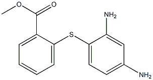 methyl 2-(2,4-diaminophenyl)sulfanylbenzoate 结构式