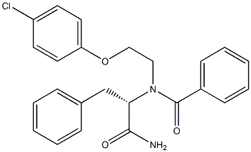 N-[2-(4-chlorophenoxy)ethyl]-Nalpha-(phenylcarbonyl)phenylalaninamide Struktur