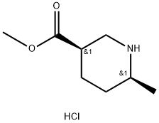 CIS-METHYL 6-METHYLPIPERIDINE-3-CARBOXYLATE HCL Structure