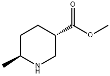 (3S,6S)-methyl 6-methylpiperidine-3-carboxylate 化学構造式