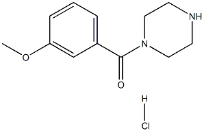 (3-METHOXYPHENYL)(PIPERAZIN-1-YL)METHANONE HCL Structure