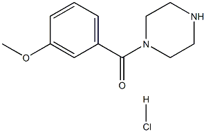 1-(3-甲氧基苯甲酰)哌嗪盐酸, 100939-99-9, 结构式