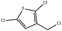 2,5-dichloro-3-(chloromethyl)thiophene 化学構造式