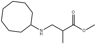 methyl 3-(cyclooctylamino)-2-methylpropanoate, 1009577-74-5, 结构式