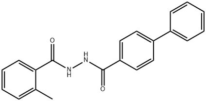 N'-(2-methylbenzoyl)-4-biphenylcarbohydrazide 结构式