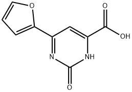 6-(2-furyl)-2-hydroxypyrimidine-4-carboxylic acid Structure
