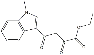 4-(1-甲基-1H-吲哚-3-基)-2,4-二氧代丁酸乙酯, 101090-58-8, 结构式