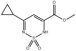 methyl 5-cyclopropyl-2H-1,2,6-thiadiazine-3-carboxylate 1,1-dioxide Structure