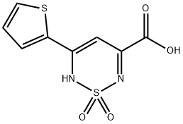 5-thien-2-yl-2H-1,2,6-thiadiazine-3-carboxylic acid 1,1-dioxide Structure