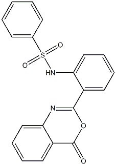 Benzenesulfonamide, N-[2-(4-oxo-4H-3,1-benzoxazin-2-yl)phenyl]- Structure