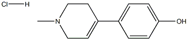 4-(1-methyl-3,6-dihydro-2H-pyridin-4-yl)phenol:hydrochloride 结构式