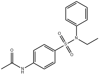 N-[4-[ethyl(phenyl)sulfamoyl]phenyl]acetamide Struktur