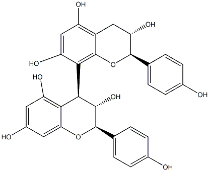 アフゼキン-(4α-8)-アフゼキン 化学構造式