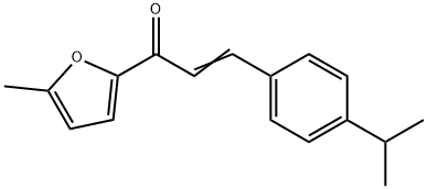 (2E)-1-(5-methylfuran-2-yl)-3-[4-(propan-2-yl)phenyl]prop-2-en-1-one 结构式