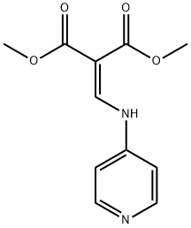 1,3-dimethyl 2-{[(pyridin-4-yl)amino]methylidene}propanedioate Struktur
