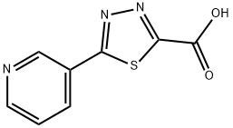 5-(PYRIDIN-3-YL)-1,3,4-THIADIAZOLE-2-CARBOXYLIC ACID Struktur