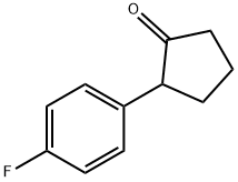 2-(4-fluorophenyl)cyclopentan-1-one Struktur