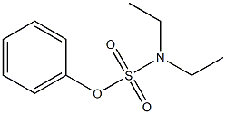 Sulfamic acid, diethyl-, phenyl ester 化学構造式
