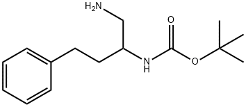 tert-butyl N-(1-amino-4-phenylbutan-2-yl)carbamate Structure