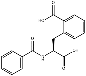 2-(2-Benzoylamino-2-carboxy-ethyl)-benzoic acid Structure