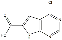 4-CHLORO-7H-PYRROLO[2,3-D]PYRIMIDINE-6-CARBOXYLIC ACID Struktur