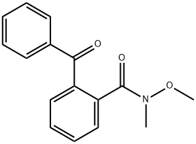 2-benzoyl-N-methoxy-N-methylbenzamide, 1016340-56-9, 结构式