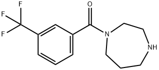 1-[3-(トリフルオロメチル)ベンゾイル]-1,4-ジアゼパン 化学構造式