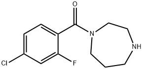 1-(4-クロロ-2-フルオロベンゾイル)-1,4-ジアゼパン 化学構造式