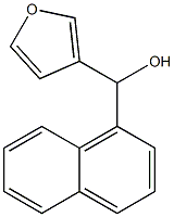 3-フリル-(1-ナフチル)メタノール 化学構造式